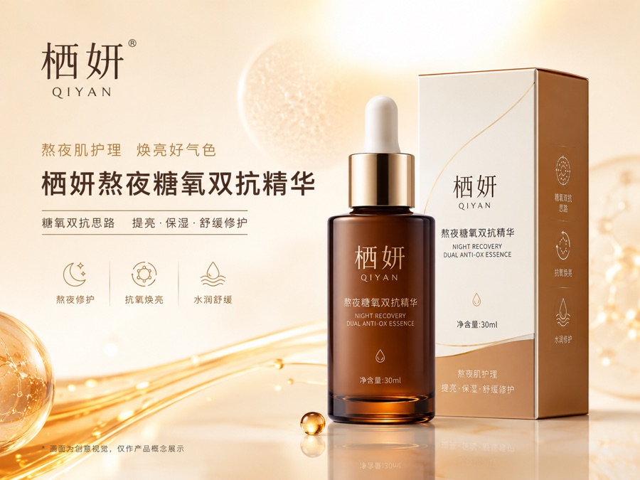 栖妍熬夜糖氧双抗精华